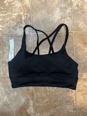 Balance Collection Black Strappy Sports Bra